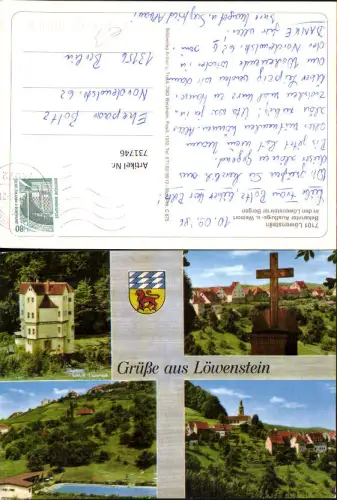 731746 Mehrbild AK Löwenstein Schloss Lautereck Kreuz Schwimmbad