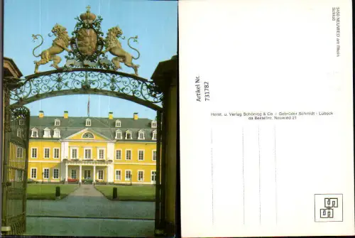 731782 Neuwied am Rhein Schloss Eingang mit Wappen