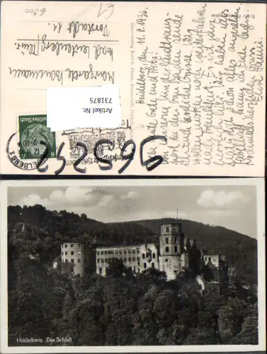 731875 Foto AK Heidelberg Schloss