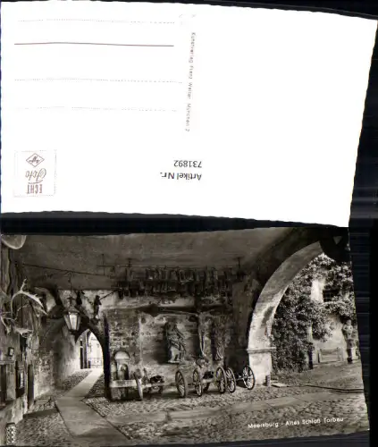 731892 Foto AK Meersburg Altes Schloss Torbau Geschütze
