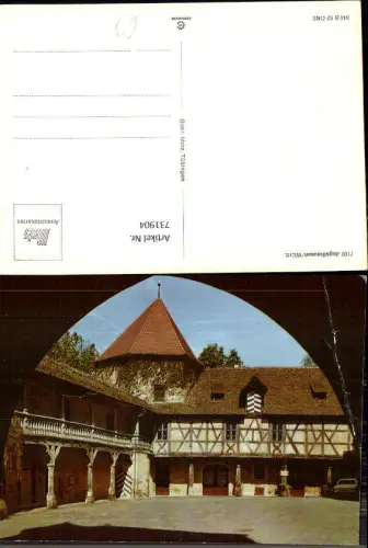 731904 Jagsthausen Württemberg Burg Innenhof Fachwerkhaus