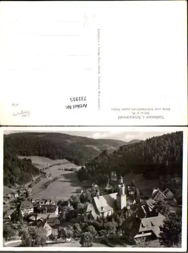 731915 Foto AK Todtmoos i. Schwarzwald Blick vom Scheibenfelsen geg. Süden