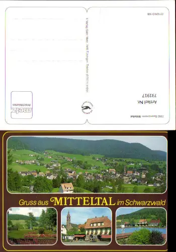 731917 Mehrbild AK Baiersbronn-Mitteltal Schwarzwald Kirche Schwimmbad