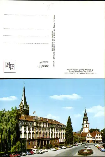 731918 Erbach im Odenwald Gräfliches Schloss mit Marktplatz