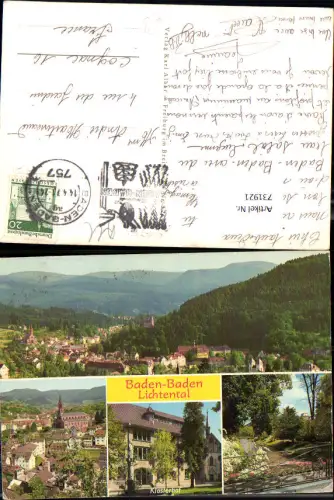 731921 Mehrbild AK Baden-Baden Lichtental Klosterhof Ansichten