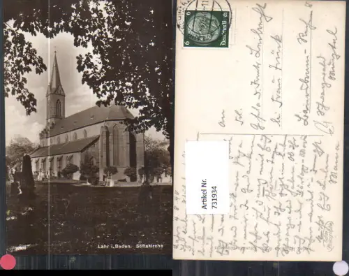 731934 Foto AK Lahr in Baden--Württemberg Stiftskirche