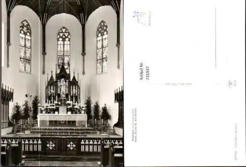 731937 Foto AK Wildbad im Schwarzwald Kath. Kirche St Bonifatius Inneres Altar