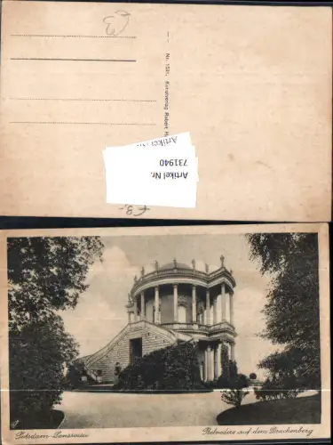 731940 Potsdam Sanssouci Belvedere auf dem Drachenberg