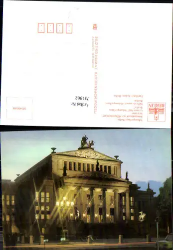 731962 Berlin Schauspielhaus Berlin bei Nacht