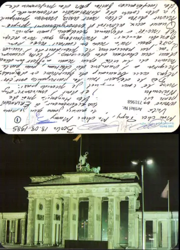 731968 Berlin Brandenburger Tor bei Nacht
