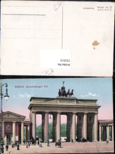 731973 Berlin Brandenburger Tor Kutsche