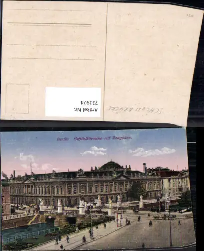 731974 Berlin Schlossbrücke mit Zeughaus Kutsche