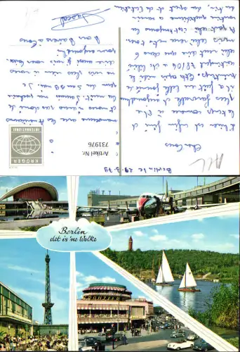 731976 Mehrbild AK Berlin Flughafen Cafe Kanzler