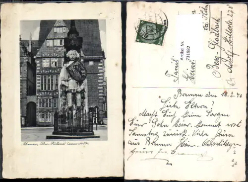 731982 Bremen Der Roland Statue