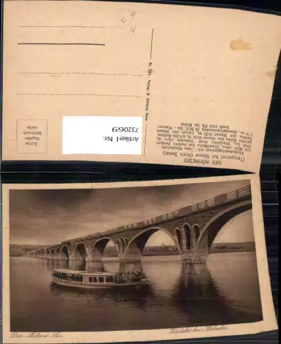732069 Der Möhne-See Viadukt bei Korbecke Schiff Möhnesee bei Günne Talsperre