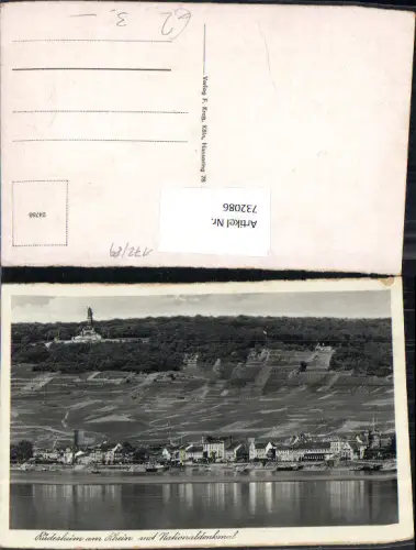 732086 Rüdesheim a. Rhein mit Nationaldenkmal