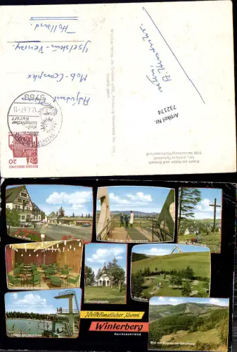 732174 Mehrbild AK Winterberg Kreuzbergkapelle Schwimmbad Am Herrloh LK Hochsauerlandkreis