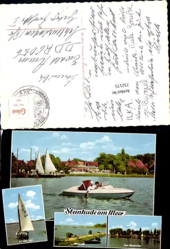 732175 Mehrbild AK Steinhude am Meer Insel Wibelmstein Wunstorf Segelboote Boot LK Hannover