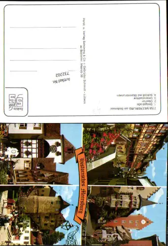 732202 Mehrbild AK Meersburg am Bodensee Steigstraße Obertor Unterstadttor LK Bodenseekreis
