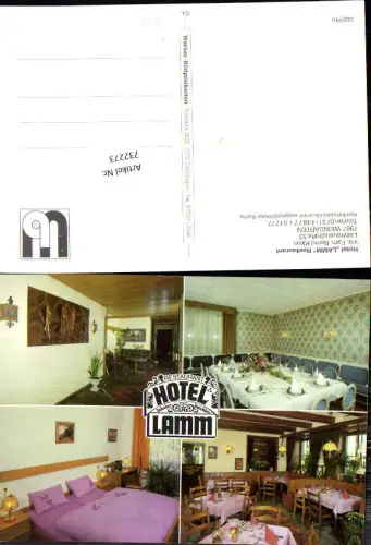 732273 Mehrbild AK Weingarten Hotel Lamm Restaurant Weingarten LK Ravensburg