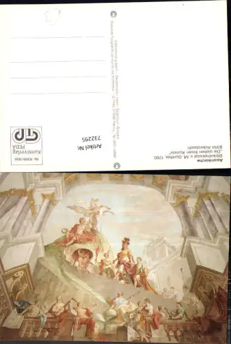 732295 Aldersbach Asamkirche Bibliotheksaal Die sieben freien Künste Deckengemälde Bez. Passau