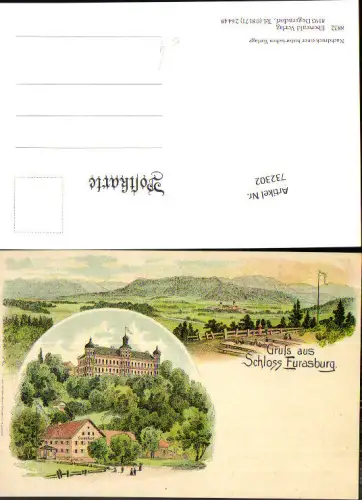 732302 Repro Litho Schloss Eurasburg Gasthof Gemeinde Eurasburg Oberbayern