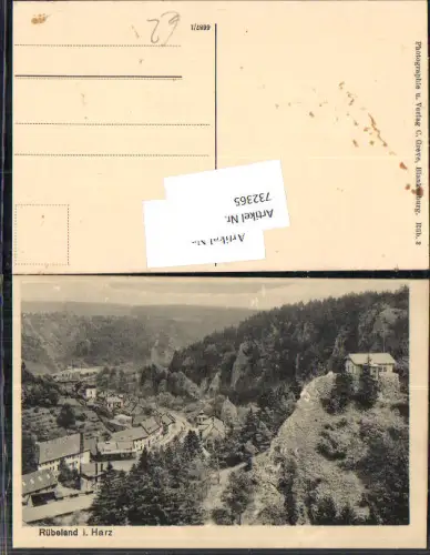 732365 Rübeland in Harz Gemeinde Brocken LK Harz