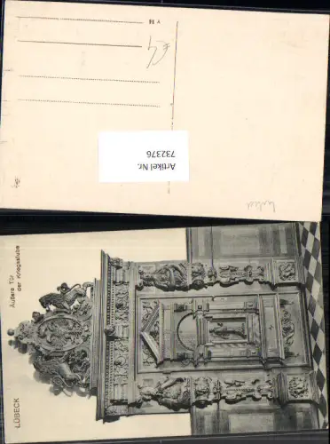 732376 Lübeck Außere Tür Kriegsstube Lübeck kreisfreie Stadt