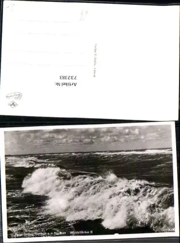 732383 St Peter-Ording Heilbad a. d. Nordsee Windstärke 8 Brandung Küste