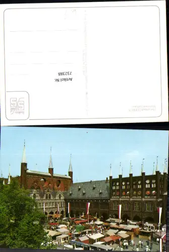 732388 Hansestadt Lübeck Markt mit Rathaus