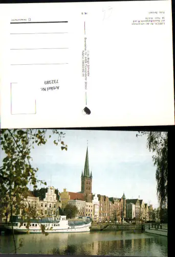 732389 Lübeck Ausstellungsschiff und St. Petri Kirche Hansestadt Lübeck LK Lübeck