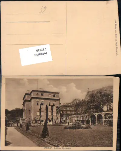 732410 Weimar Schloss Ettersburg LK Weimar