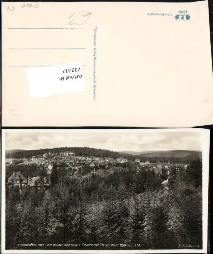 732412 Oberhof in Thüringen Höhenluftkurort Wintersportplatz LK Schmalkalden-Meiningen