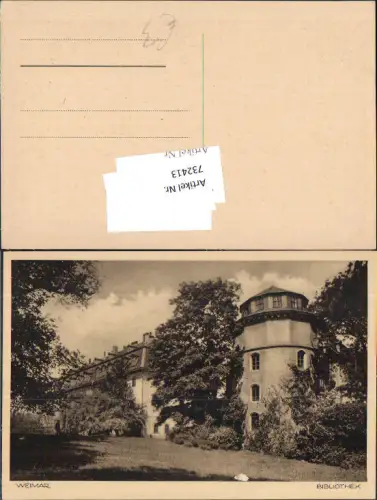 732413 Weimar Bibliothek Ansicht Gebäude Weimar (Stadt)
