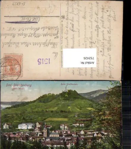 732426 Bad Blankenburg Ruine Greifenstein Bad Blankenburg LK Saalfeld-Rudolstadt