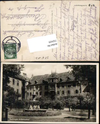 732429 Meiningen Im Schlosshof Gemeinde Meiningen Brunnen LK Schmalkalden-Meiningen