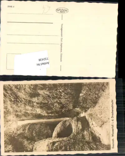 732438 Eisenach Wasserfall Drachenschlucht LK Wartburgkreis