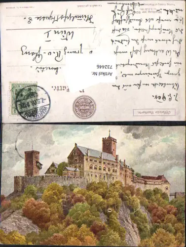 732446 Künstler AK O. Schulz fec. Eisenach Wartburg LK Wartburgkreis