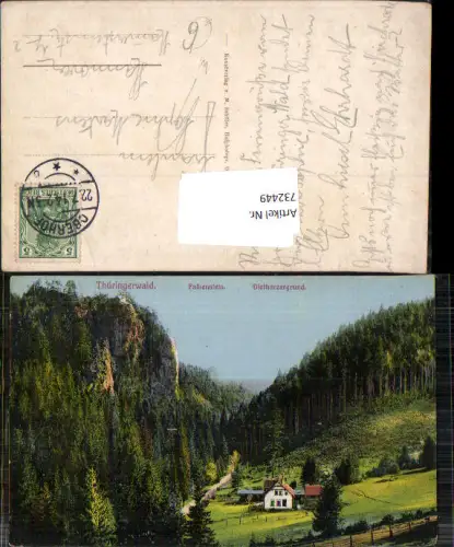 732449 Thüringerwald Falkenstein Dietharzergrund LK Gotha
