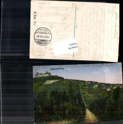 732453 Augustusburg Bez. Mittelsachsen Stempel Leubsdorf gel Derndorf Orlamünde