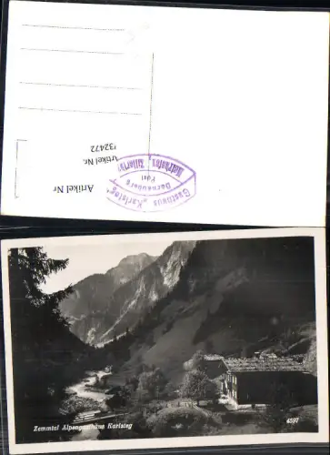 732472 Zemmtal Alpengasthaus Karlsteg Mayrhofen Dornauberg Bez. Schwaz