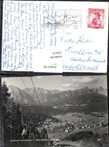 732473 Seefeld in Tirol Sessellift Gschwandtkopf Bez. Innsbruck-Land
