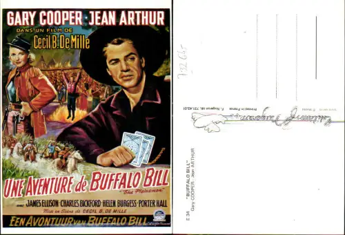 732645 Buffalo Bill Gary Cooper Jean Arthur Cecil B. De Mile Film
