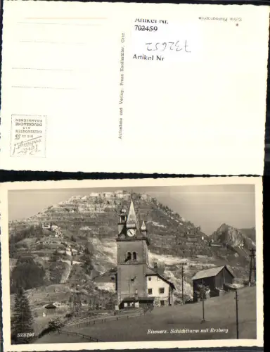 732652 Eisenerz m. Erzberg Bergbau Leoben Schichtturm