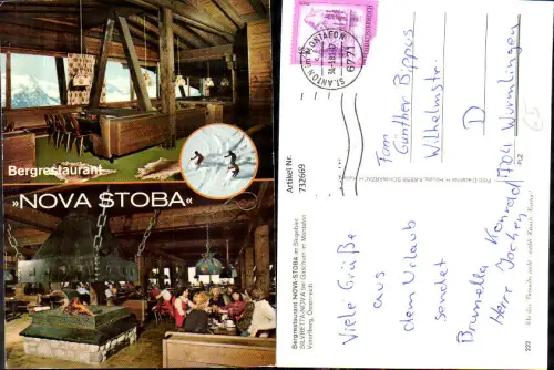732669 Mehrbild AK Bergrestaurant Nova-Stoba Silvretta-Nova Gaschurn Montafon Wintersport