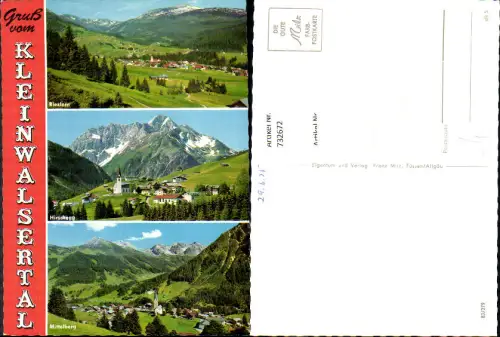 732672 Mehrbild AK Kleines Walsertal Riezlern Hirschegg Mittelberg