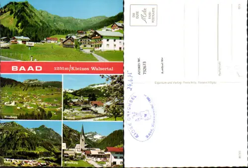 732673 Mehrbild AK Baad Kleines Walsertal Hirschegg Riezlern Mittelberg