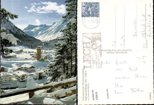 732674 Lech am Arlberg mit Hasenfluh im Winter