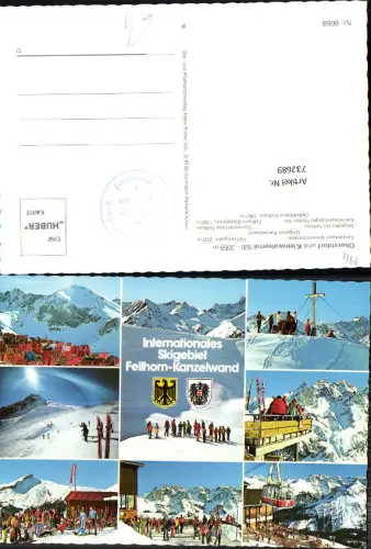 732689 Mehrbild AK Oberstdorf u. Kleinwalsertal Kanzelwand Fellhorn Sonnenterrasse Wintersport