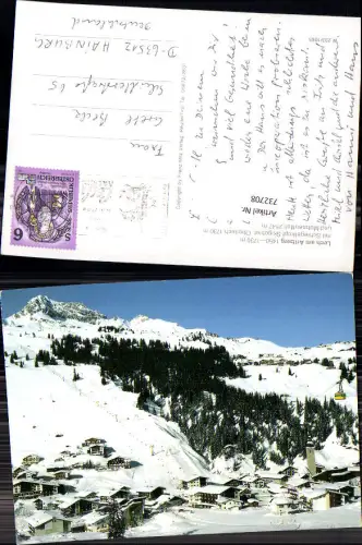 732708 Lech am Arlberg mit Schlegelkopf-Skigebiet Oberlech u. Mohnenfluh